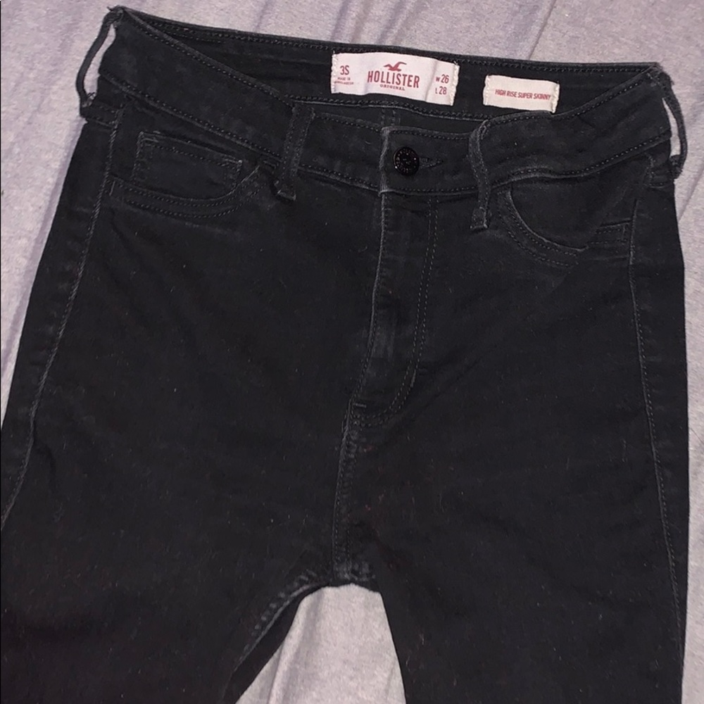 Hollister Black High Rise Super Skinny Jeans